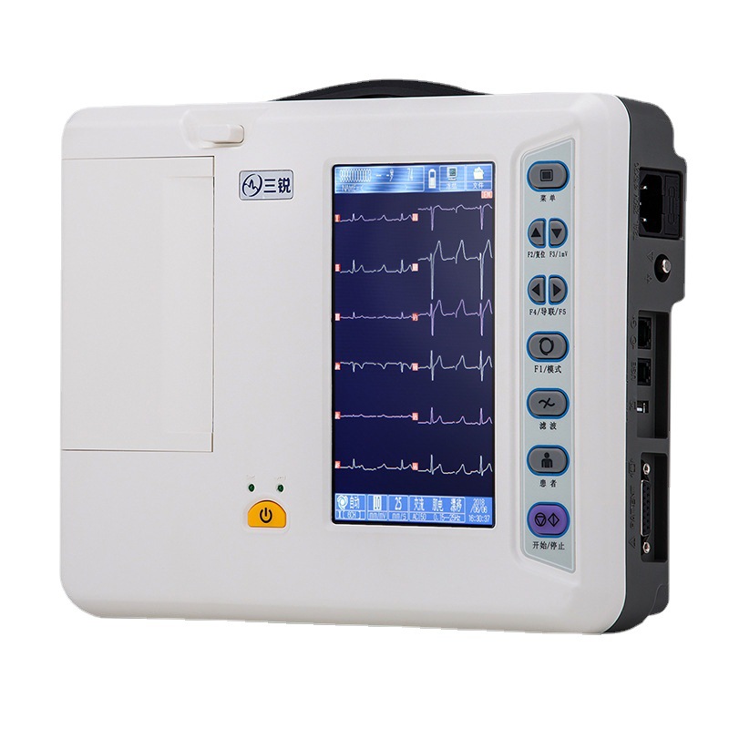 Electrocardiogram detector portable single 32-Channel 12-lead automatic analysis portable all-in-one machine