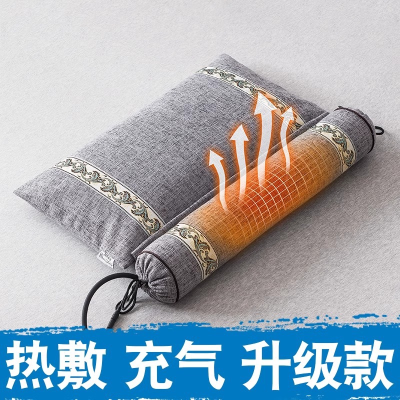 Buckwheat Cassia Seed Cervical Pillow, Special Sleeping Aid Candy Cylindrical Anti-Arch Traction Pillow for Sleeping