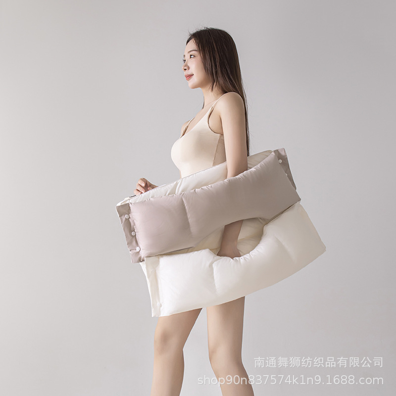 Cotton Neck Protection Beauty Pillow Traction Pillow No Pressure on Face No Pressure on Ear Cotton Pillow Single Pillow Core Home Lunch Rest Pillow