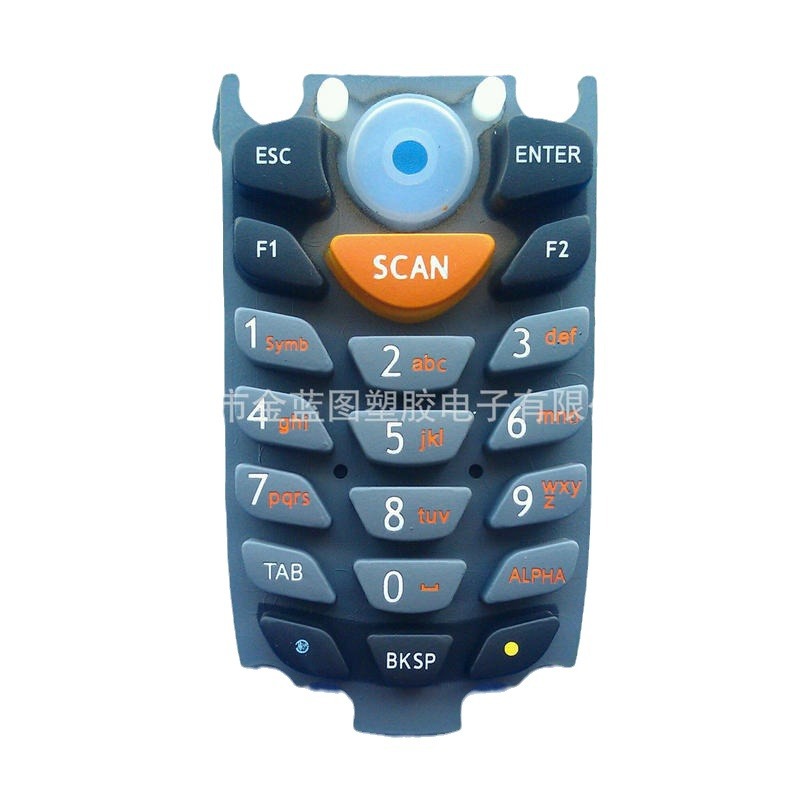 Plastic button oil injection laser carving button electroplating brushed mobile phone button