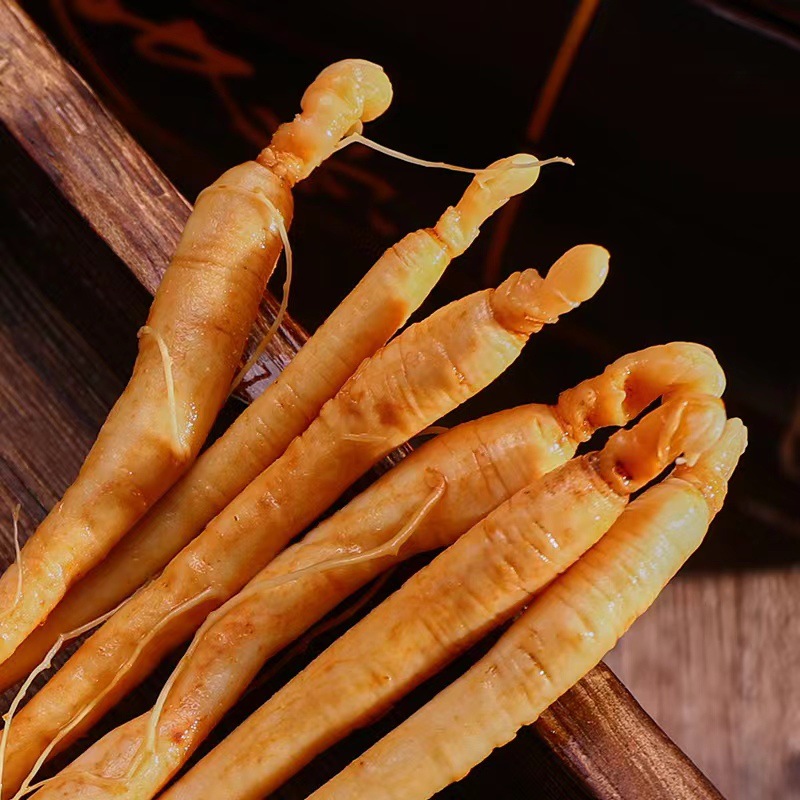 [Factory Direct Sales] Changbai Mountain Fresh Ginseng Wholesale Northeastern Local Specialty Bagged Fresh Ginseng Soup and Wine Ginseng