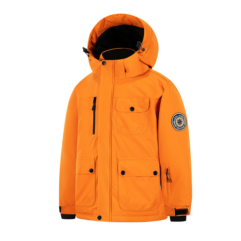 New Cross-Border Children's Ski Clothing Set Winter Waterproof Thickened Gear Bib Snow Pants for Boys and Girls Foreign Trade