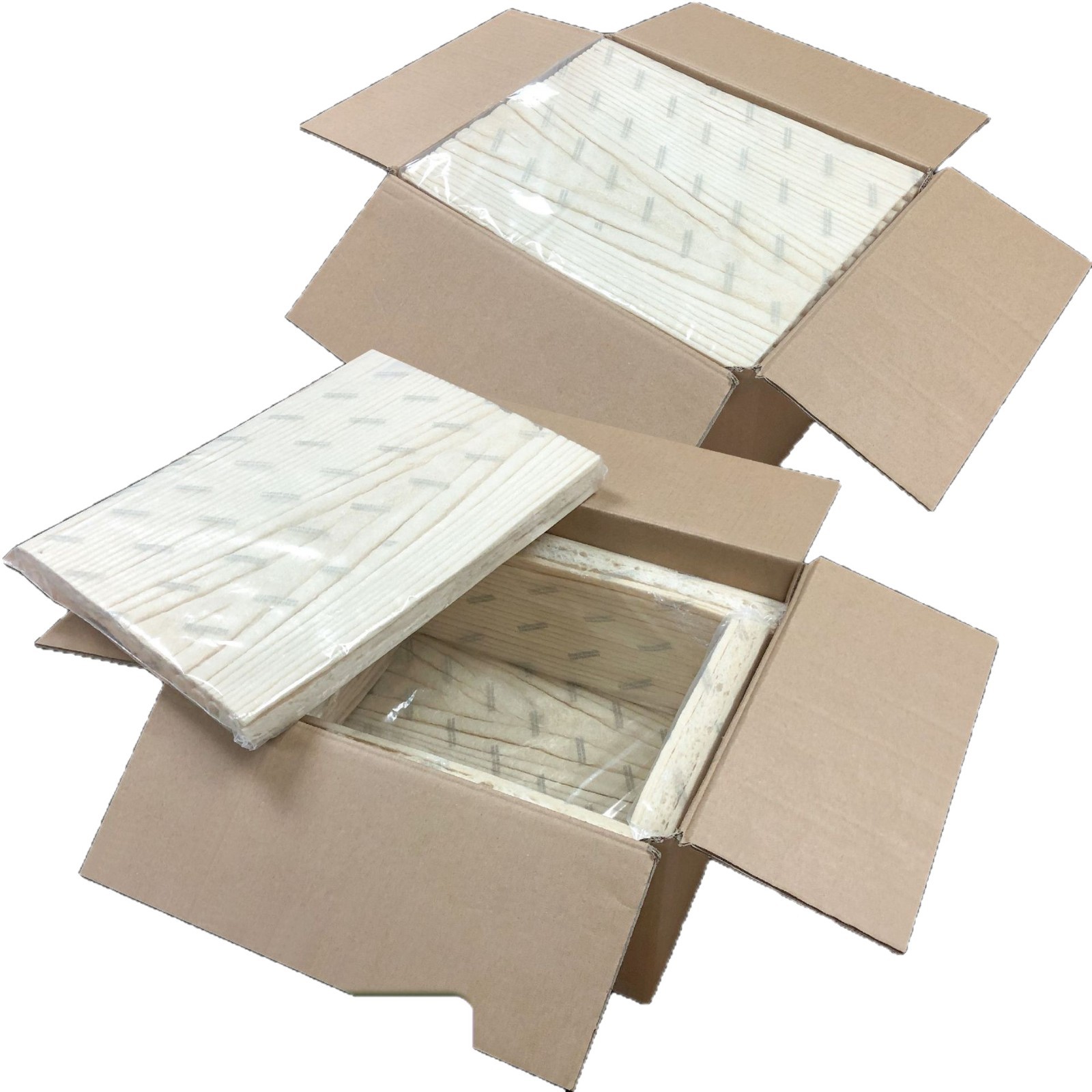 Biodegradable Starch Foam Environmentally Friendly Foam Foldableable Refrigerated Buffer Insulated Box for Fresh Biological Products