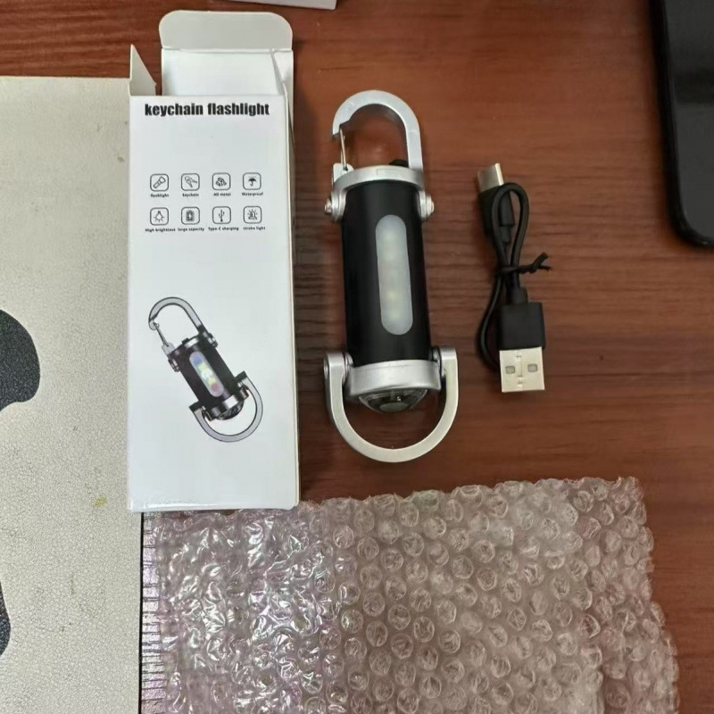 2025 Новый портативный фонарик на ключах, водонепроницаемый, многофункциональный, ультра-мини