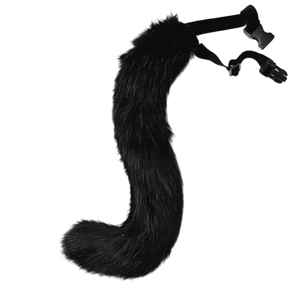 Fox Tail Cosplay Cat Girl Plush Accessories Halloween Japanese Handmade Cat Tail Cos Party Props