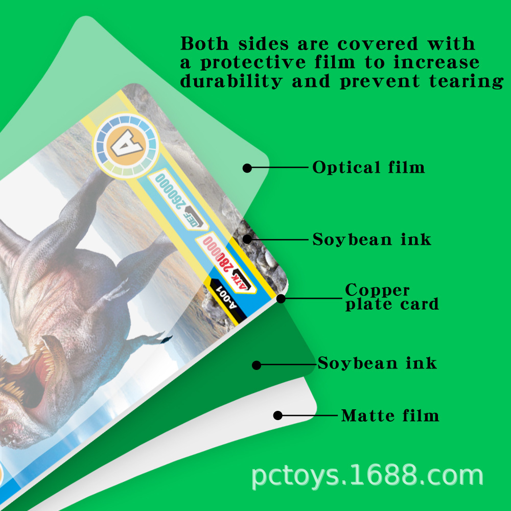 Amazon Best Selling Dinosaur Cards Complete Set Children's Dinosaur Cards Card Set Source Factory
