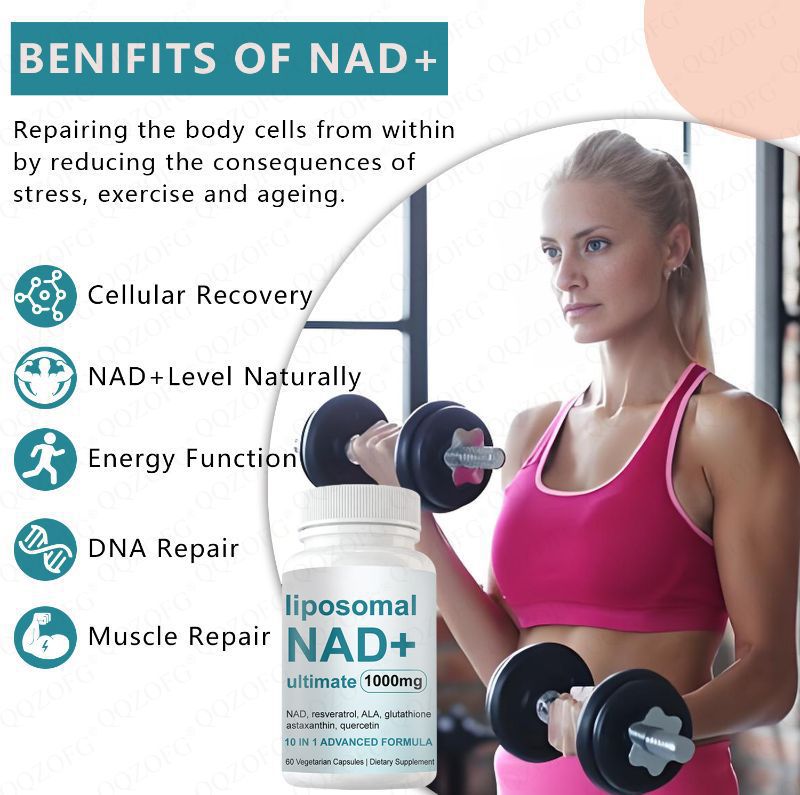 In-Stock Cross-Border Hot-Selling Tk Amazon Liposomal Nad+ 60 Capsules Nad+ Capsules Direct Supply from the Source Factory