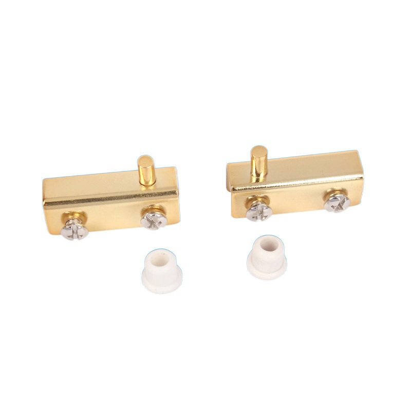 Display cabinet glass door door clip glass door upper and lower shaft hinge glass door rotating shaft