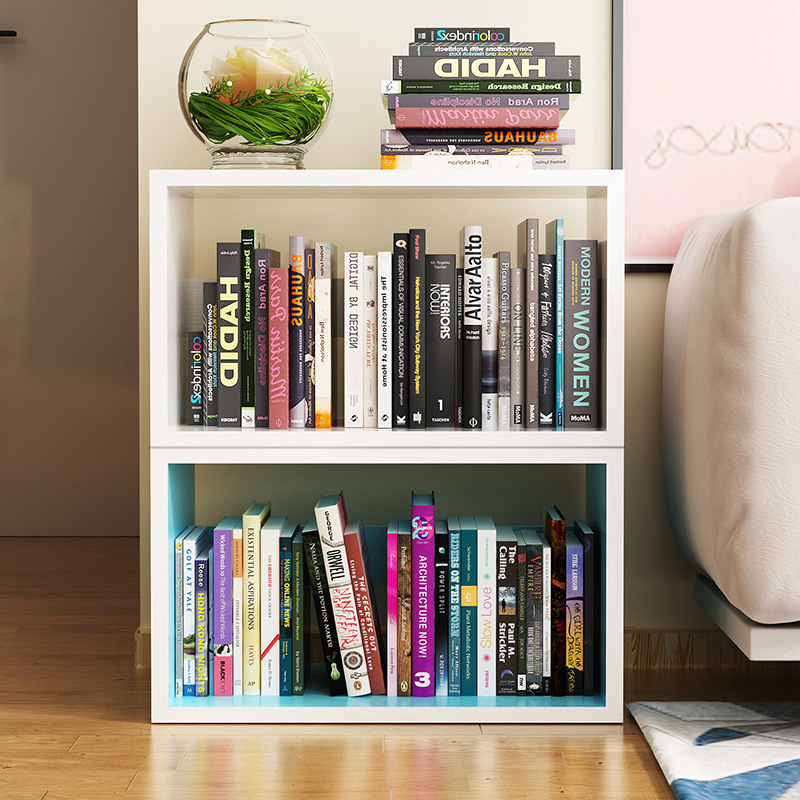 Модульная книжная полка, настенный шкаф для хранения в гостиной, настольный шкаф, маленькая книжная полка, организация и хранение