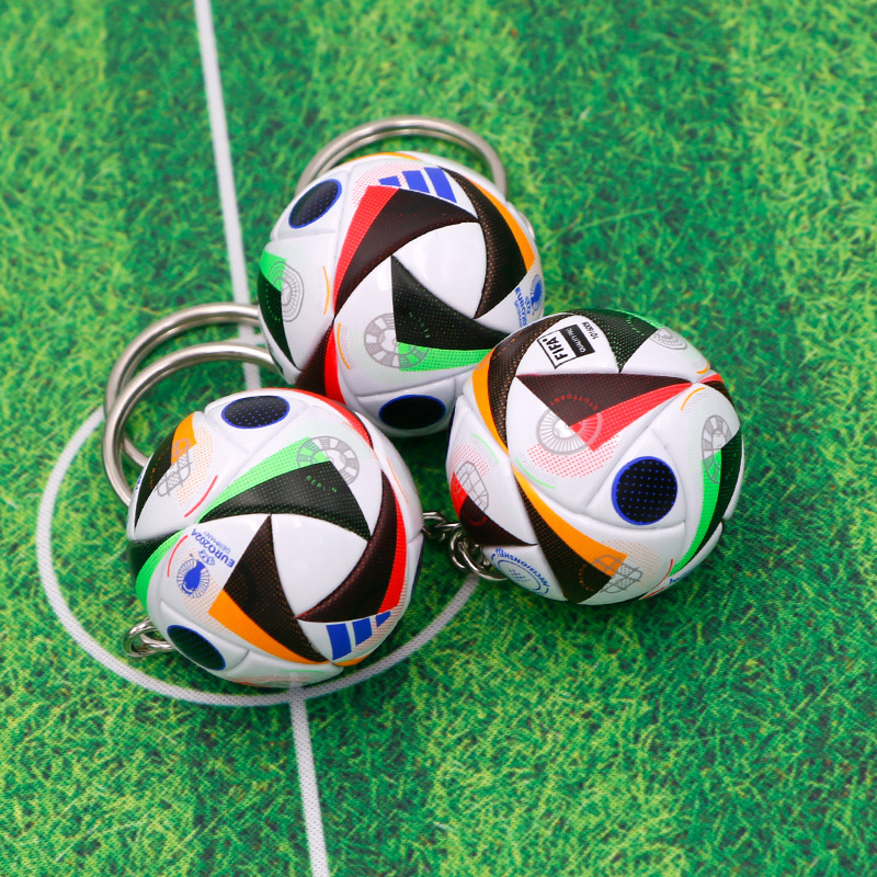 Football key chain pendant souvenir fans small gift bag ball pendant key chain school event gift