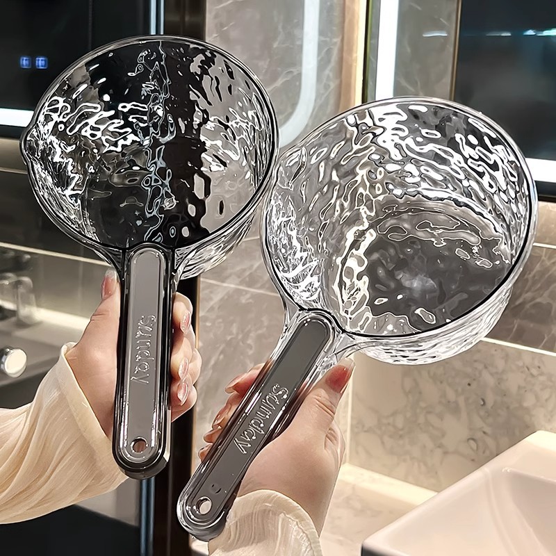 Ложка для воды с длинной ручкой, утолщенная, креативная, прозрачная
