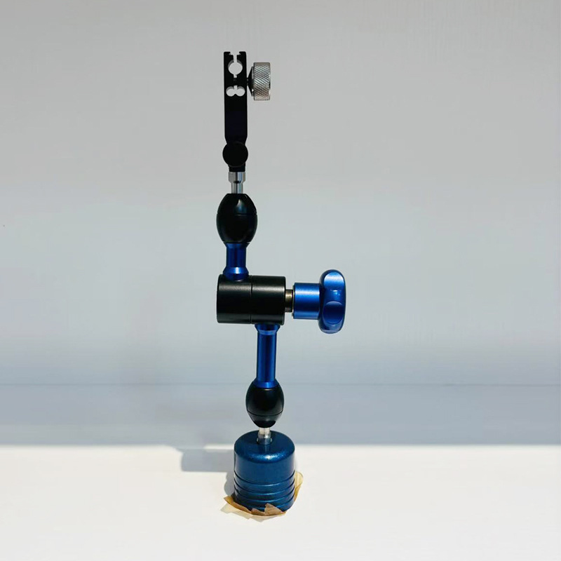 Factory Direct Sales Powerful Magnetic Meter Base All-Metal Hydraulic Meter Base Chicken Leg Meter Base Support Rod Oil Pressure Meter Rod Bracket