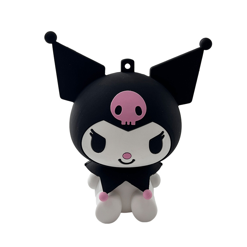 Customized Cartoon Anime Cute Kuromi Melody Children's Toy Silicone Wallet Kids Storage Coin Purse
