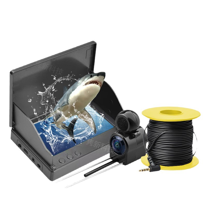 4.3inch Fish Finder Display Underwater Ultra-High-Definition Camera Anchor Hook Camera with Night Vision and Temperature Sensing Depth