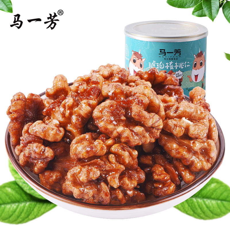 Ma Yifang Amber walnut kernel 100g canned sesame pepper and salt flavor factory wholesale and retail delivery