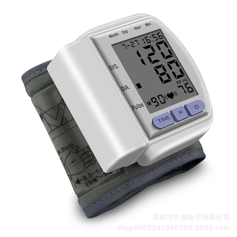 Ck-102S Export Export English Blood Pressure Monitor Medical Wrist Measuring Instrument Blood Pressure Monitor Ce Accurate Portable