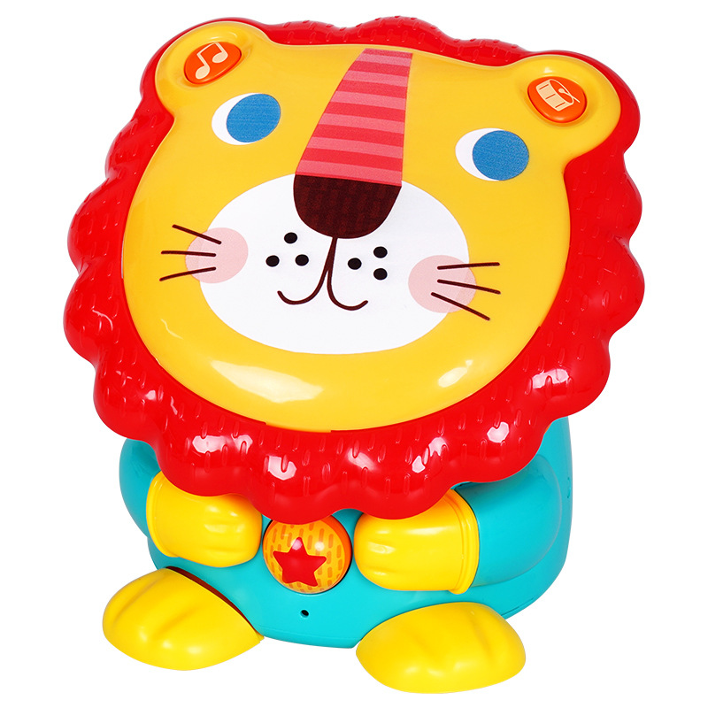 Five-Star Children's Hand Drum Music Lion Drum Electronic Keyboard Baby Multi-Functional Early Education Educational Story Toy