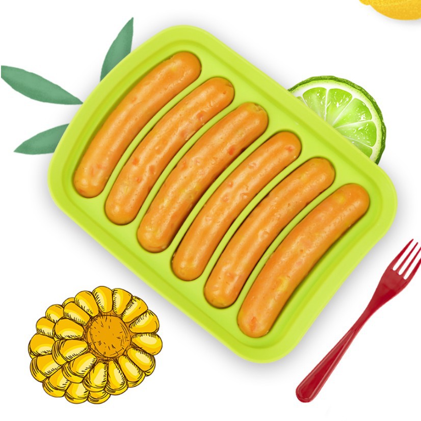 DIY Silicone Sausage Mold Food Supplement Tool Home-made Hot Dog Ham Sausage Grilled Sausage Baking Mold Sausage Mold