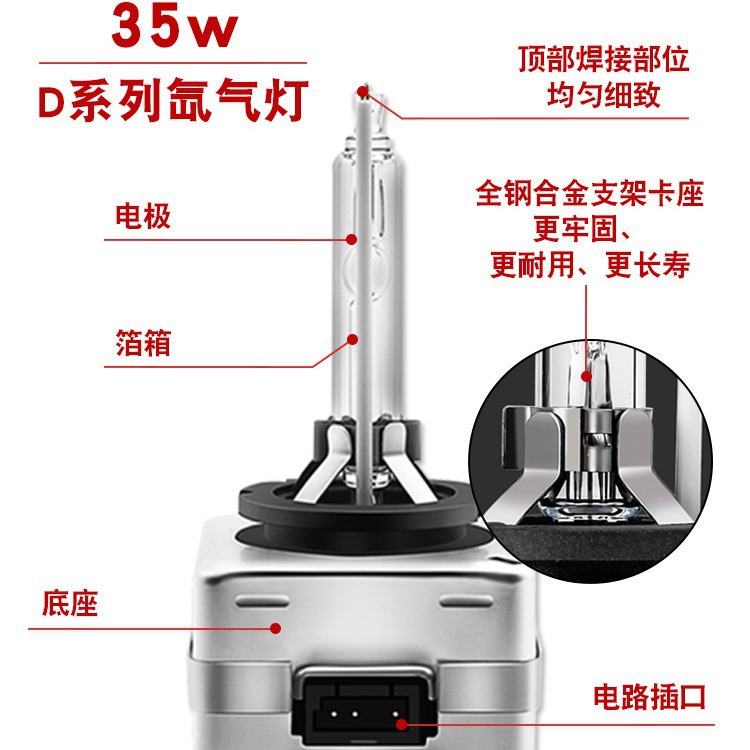 Free shipping cross-border hot sale car HID xenon bulb D1S D2S D3S D4SD5SD8S super bright headlight 35 watts