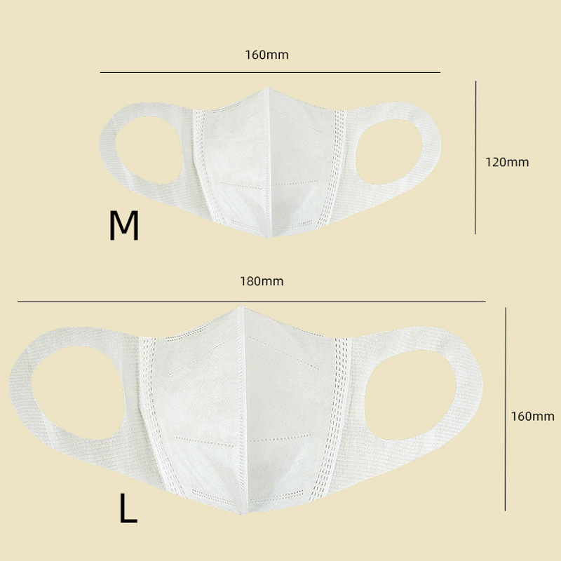 Factory wholesale spot independent packaging children's adult 3D three-dimensional mask black and white color star mask