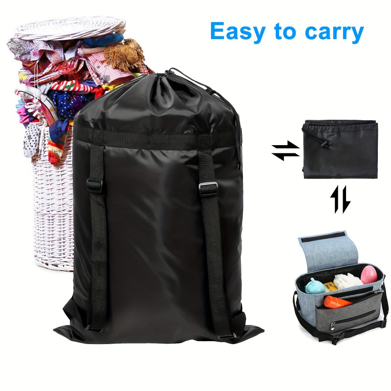 2026 New Cross-Border Dropshipping 1 Large Backpack Laundry Bag Washable Heavy-Duty Laundry Bag