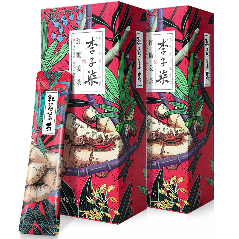 Plum Seven ginger tea brown sugar water ginger juice jujube tea drink small bags wholesale