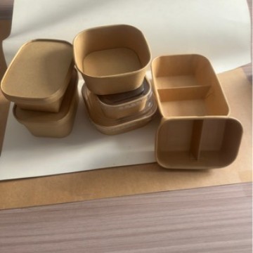 Одноразовая квадратная бумажная чаша, предложение в наличии