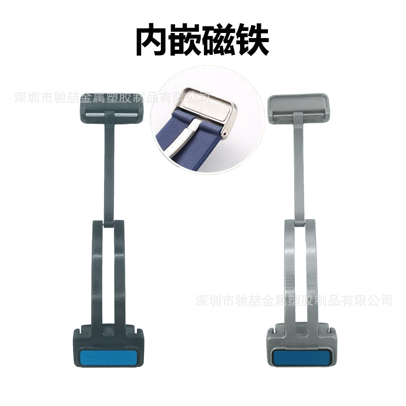 For Samsung Apple Huawei Smart Watch Silicone Strap Stainless Steel Magnetic Folding Buckle Accessories Factory Wholesale