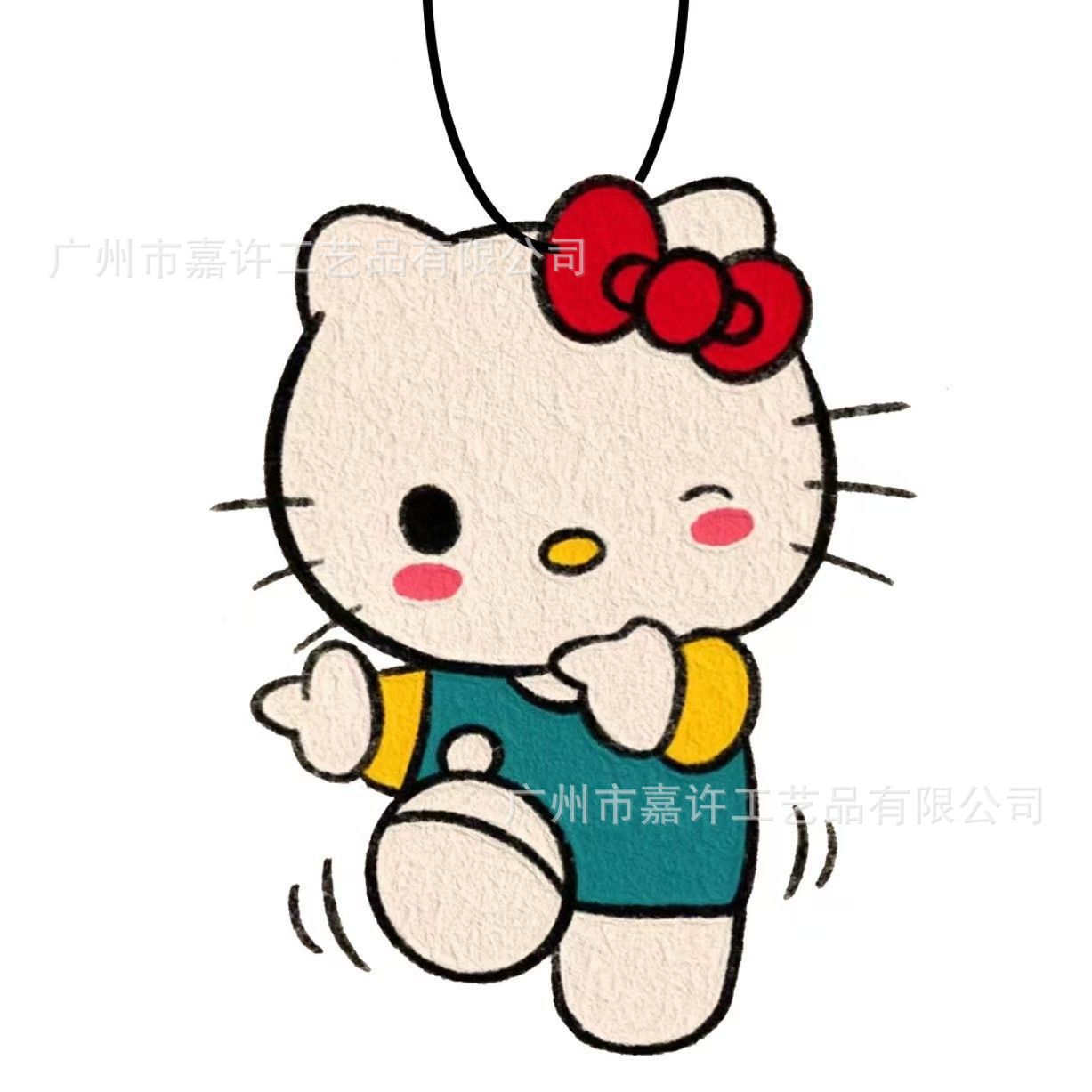 Cute Cartoon Kt Cat Car Aromatherapy Tablets Indoor Deodorizing Girl's Room Hangings Wardrobe Fragrance Tablets Production Wholesale