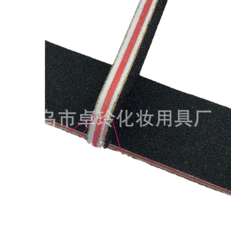 Wholesale In-Stock Eva Nail File Red Heart Black Sand Mini File Manicure Small File Nail Art Tool Accessories Sanding
