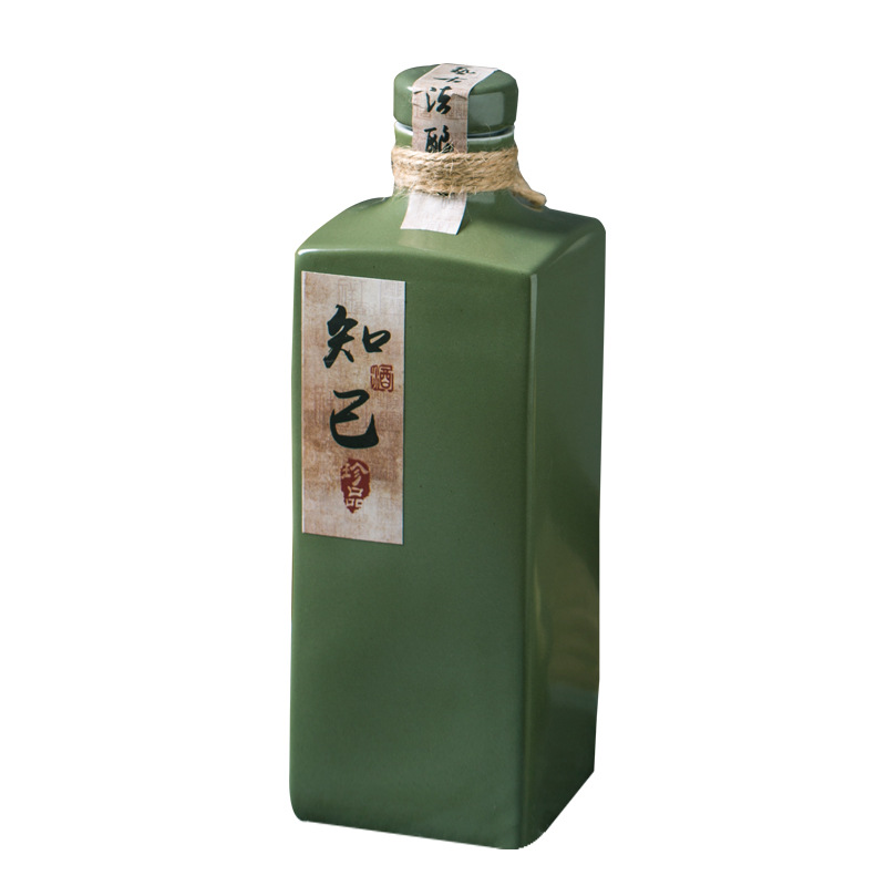 Jingdezhen Ceramic Wine Bottle 0.5kg Pack Spot Change Word High-End Packaging 0.5kg Pack Wine Bottle Source Factory Support Custom