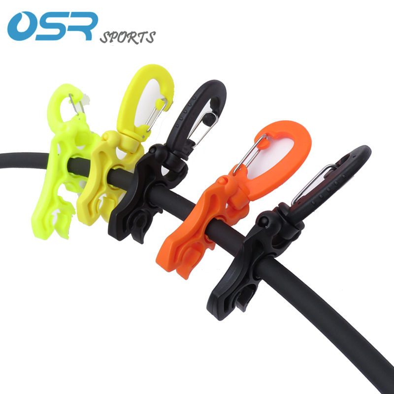 Spare secondary head hanging buckle BC low pressure pipe clamp low pressure pipe fixing hook diving accessories