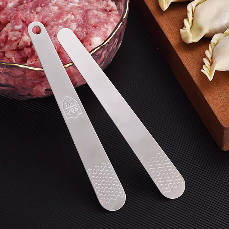 Explosions New Stainless Steel Dumpling Spoon Kitchen Stuffing Spoon Wonton Stuffing Metal Stuffing Shovel