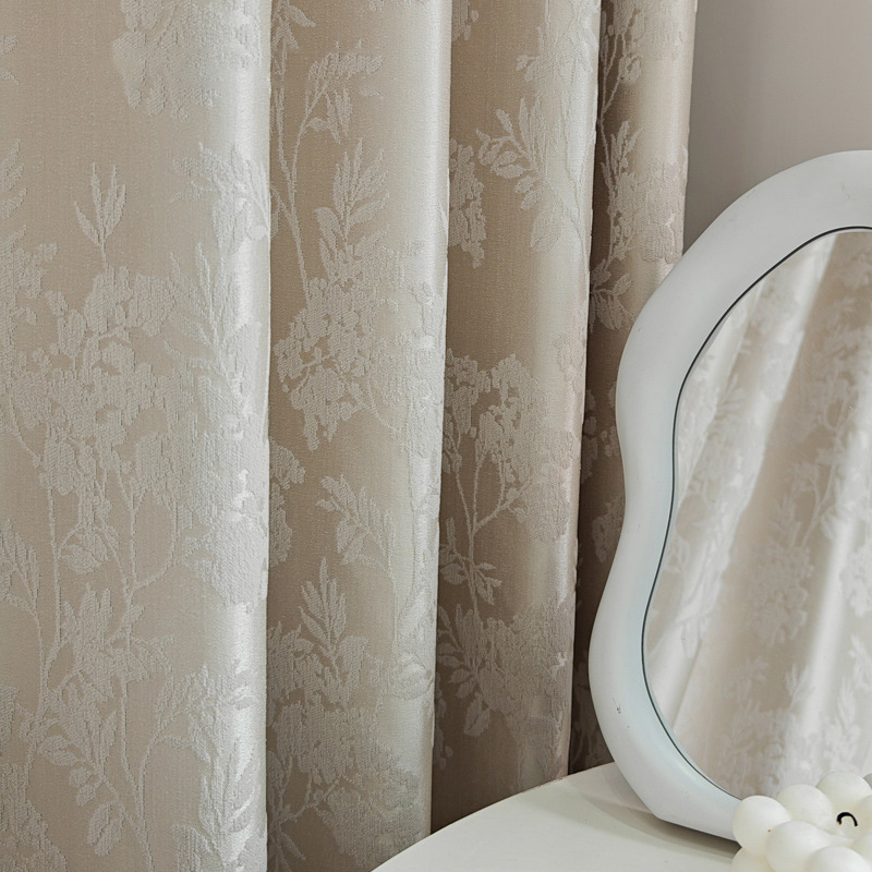 Double-Sided Same-Color Curtains, Finished Products, Fully Blackout, Modern and Simple, Living Room and Bedroom, High-End Shaoxing Keqiao Custom Curtains