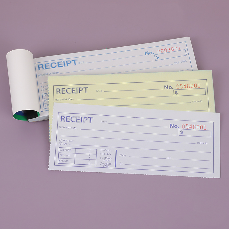 English Receipt Two-Part Sales Order Invoice Delivery Note Warehouse Entry and Exit Note Carbonless Copy Invoice