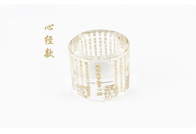 Factory direct Crystal ghee lamp holder Heart Sutra great sorrow spell for crystal candle holder lamp holder candle holder base