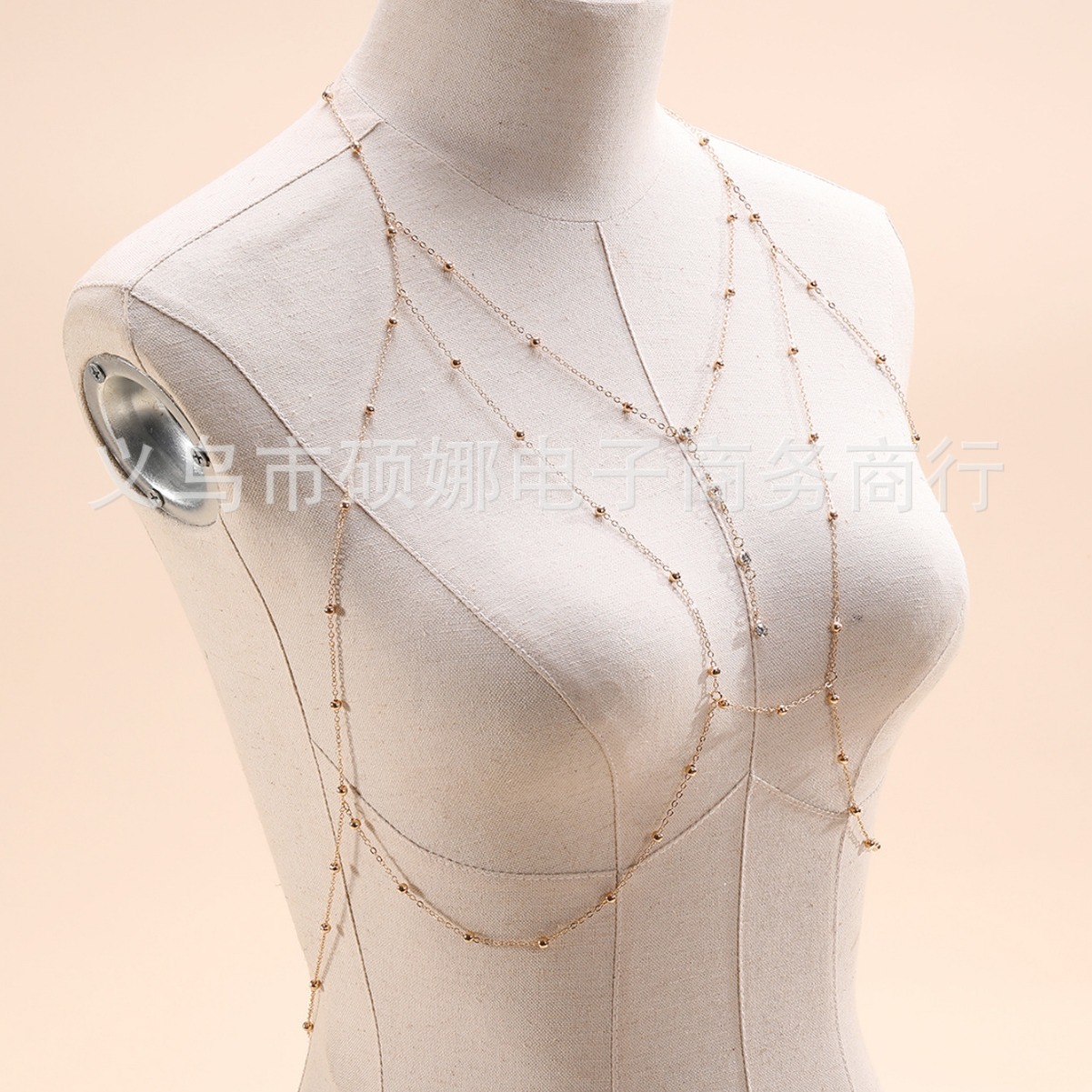 Оптовая продажа в наличии взрывной пляжный отпускный бикини сексуальная модная цепочка для тела цветная цепочка для груди