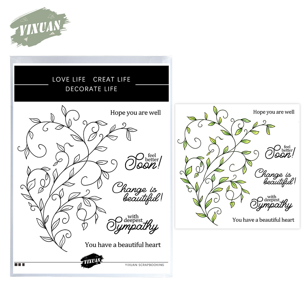 Branches scrapbook metal carbon steel knife mold silicone seal cutting die embossing etching cutting knife mold