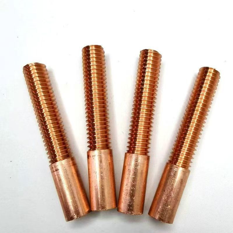 Coarse Thread Metric Thread Red Copper Electrode Edm Thread Milling Copper Rod M3M36