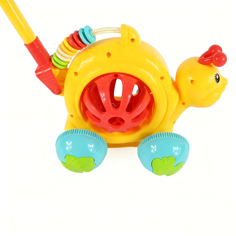 Toddler Learning to Walk Push-Pull Toy, Hand-Pushed Bell Lamb Cart, Baby Cute Sheep Push-Pull Toy for Boys and Girls