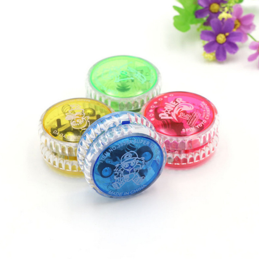 Children's cartoon luminous yo-yo with rope cable yo-yo plastic yoyo ball creative prize toy for elementary school students