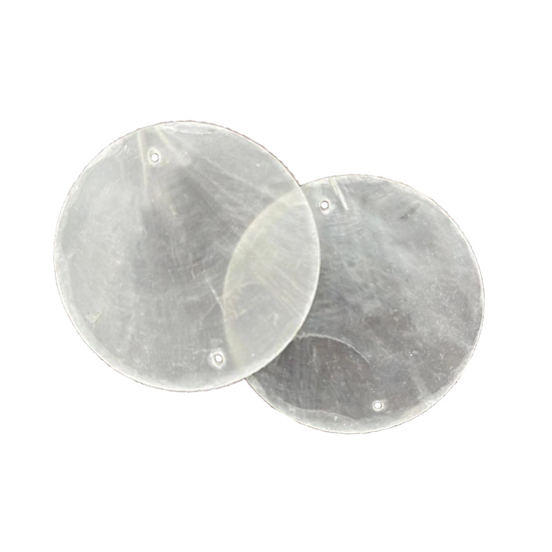 Factory direct Indonesian shell round piece natural transparent wind chime lighting shell wedding props Mica wedding