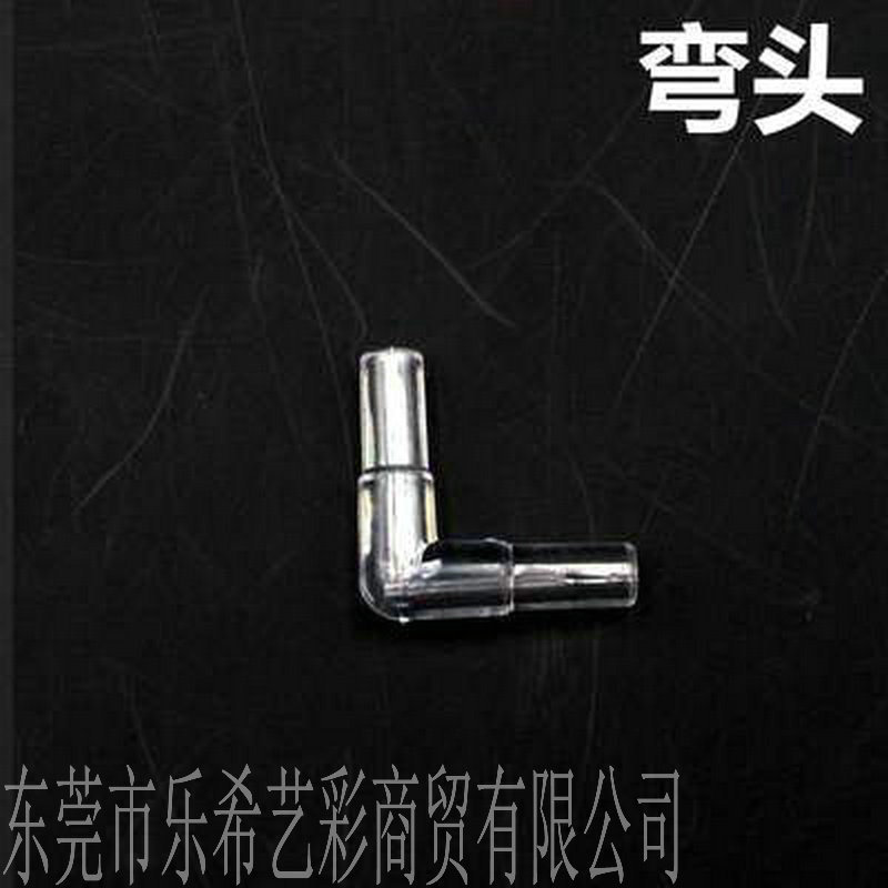 Gas pipe joint connection tee straight-through right angle elbow oxygen pump accessories foreign trade oxygen pump gas pipe plastic straight-through