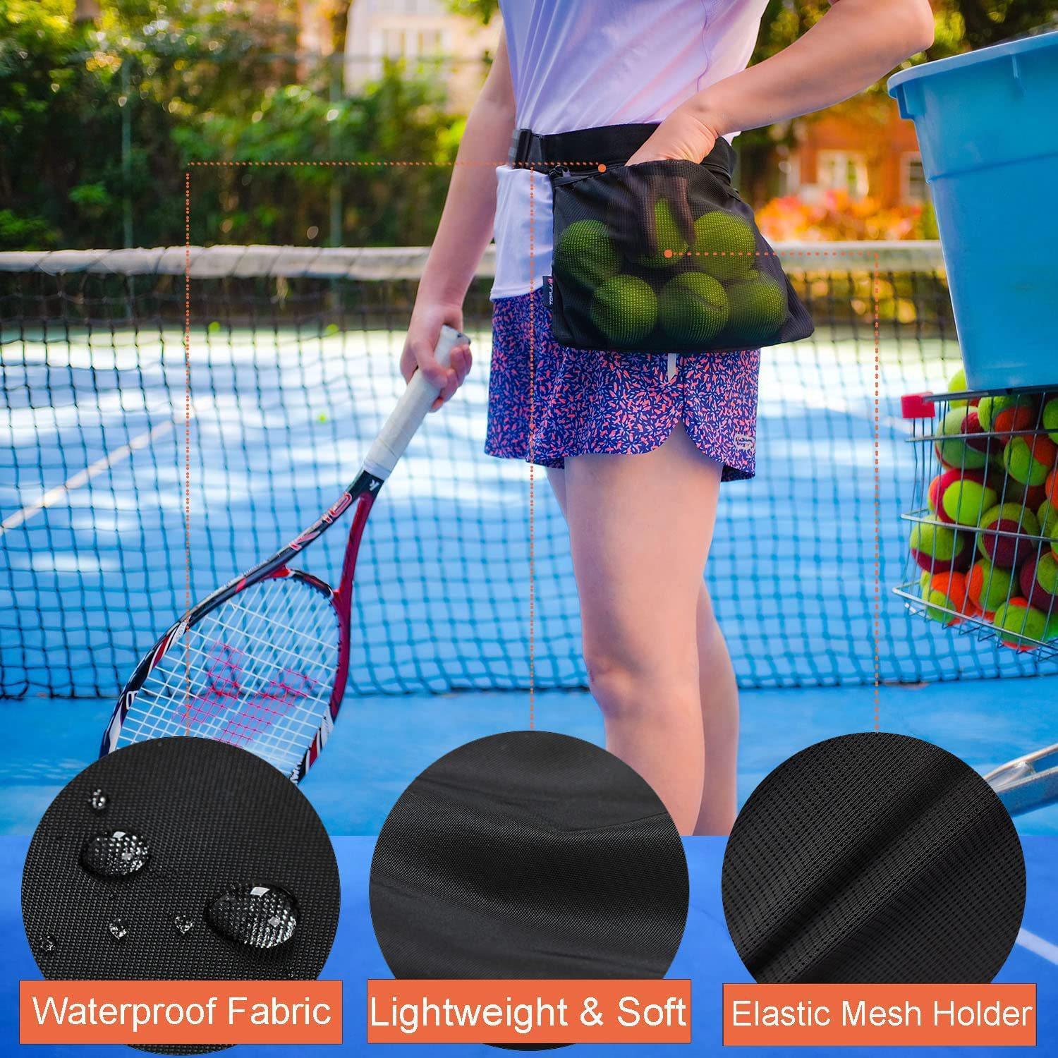 Tennis Pick-Up Bag, Table Tennis Golf Portable Storage Bag, Training Ball Pick-Up Bag, Waist Bag Cross-Border