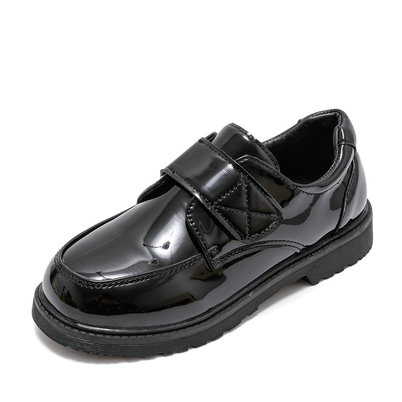 Children's Shoes, Boys' Leather Shoes, Spring & Fall 2025 New Korean Style British Style Black Soft Sole Primary School Students' Campus Performance Shoes