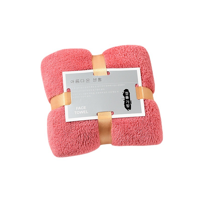 Wholesale coral fleece thickened absorbent hand gift gift towel small gift TikTok fast hand delivery can be customized logo