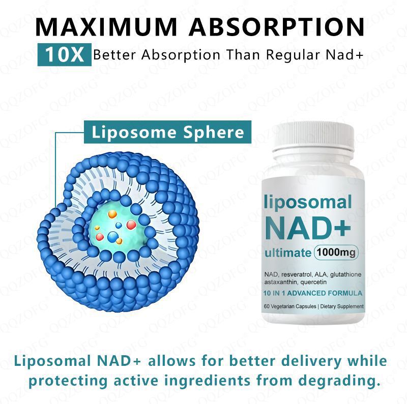 In-Stock Cross-Border Hot-Selling Tk Amazon Liposomal Nad+ 60 Capsules Nad+ Capsules Direct Supply from the Source Factory