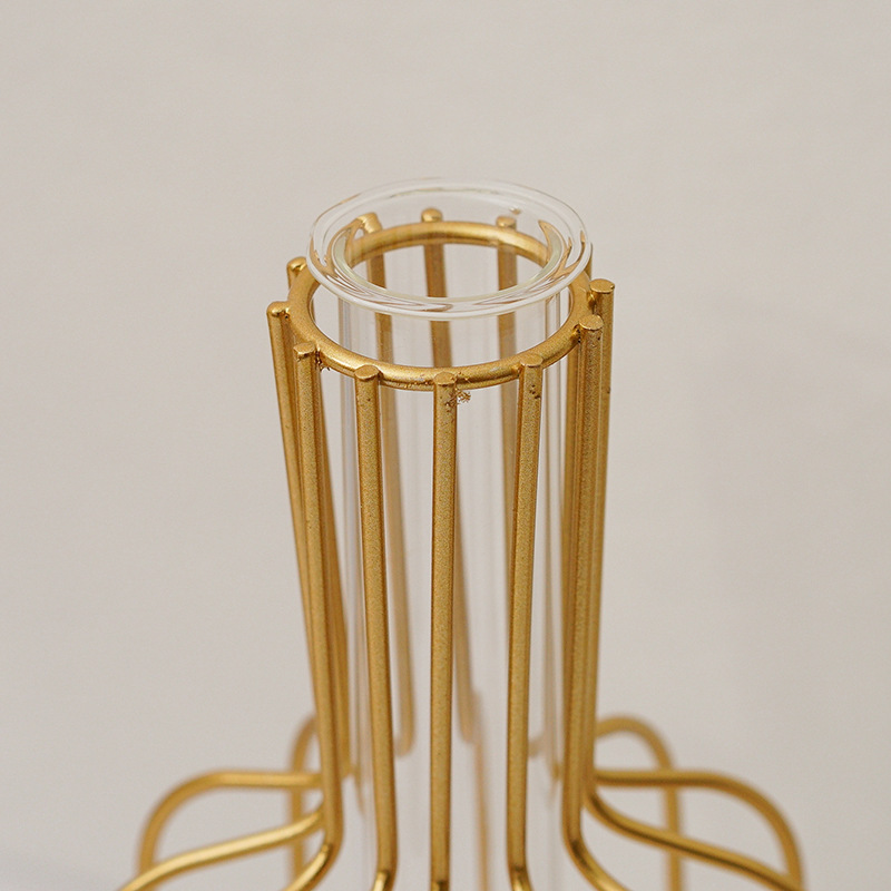 Ins Style Scandinavian Transparent Glass Vase Ornaments Home Creative Simple Living Room Dried Flower Flower Arrangement Decoration Wholesale