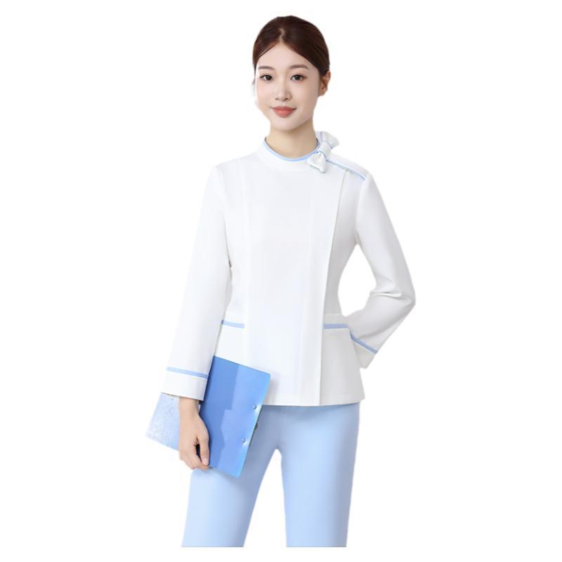High-End Medical Beauty Nurse Uniform Split Suit for Women in Autumn and Winter Hospital Oral and Dental Front Desk Reception Care Work Clothes