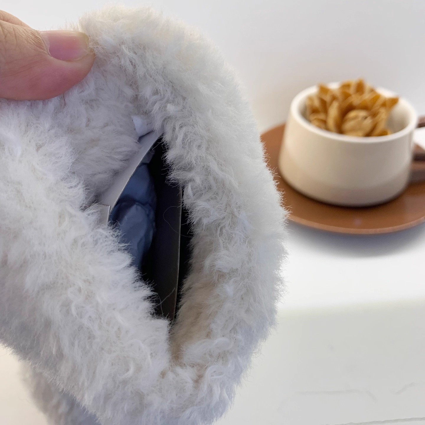 Korean Style Cute and Comfortable Kidsren's Furry Boots Winter New Fashion Fleece-Lined Warm Sleeves Fashionable Baby Cotton Boots